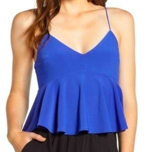 Keith Blue Peplum Tank (Medium & XL)